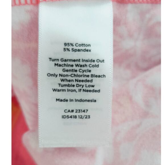 Talbots The Talbots Tee Women's Sz XP Orange White V Neck Short Sleeve Soft Knit - Picture 8 of 11